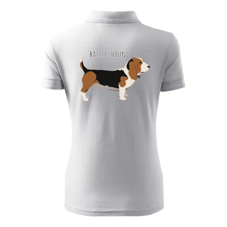 Basset hound pes s nápisom