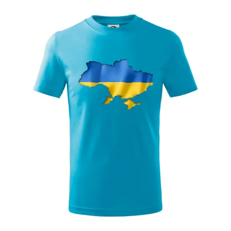 Ukrajina vlajka mapa