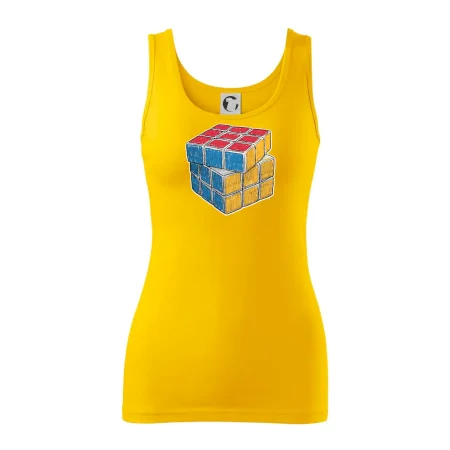 Rubikova kocka kreslená