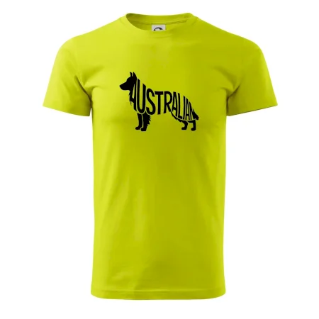 Austrálsky Ovčiak - nápis v tele