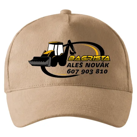 Bagrista v kruhu - vlastný nápis