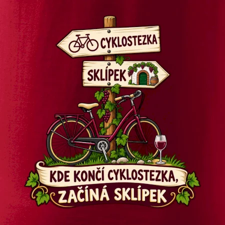 Kde končí cyklostezka, začíná sklípek
