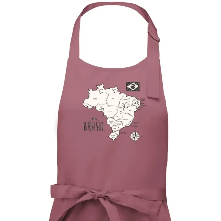 Brazília mapa s názvami regiónov