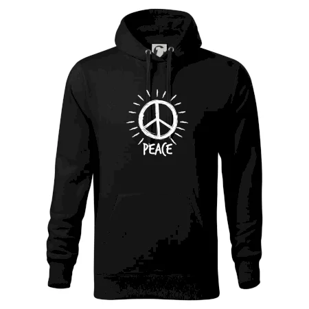 Peace symbol čiernobiely