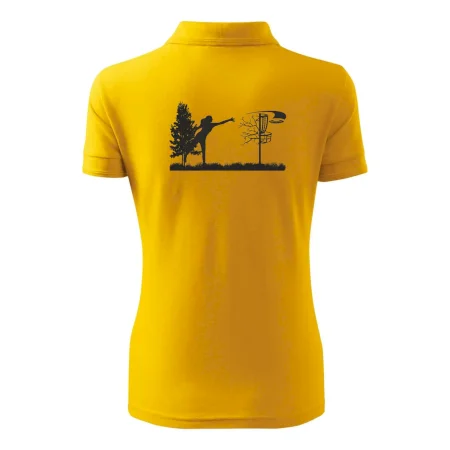 Disc golf - žena čierny obrázok