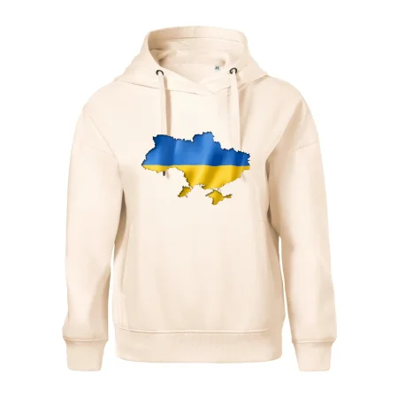 Ukrajina vlajka mapa