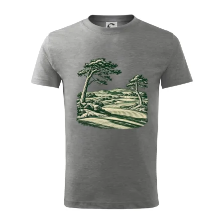 Golfové hřiště v retro rytině
