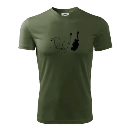 Mačka a gitara WC