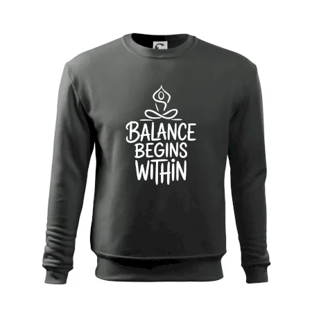 Balance begins within nápis