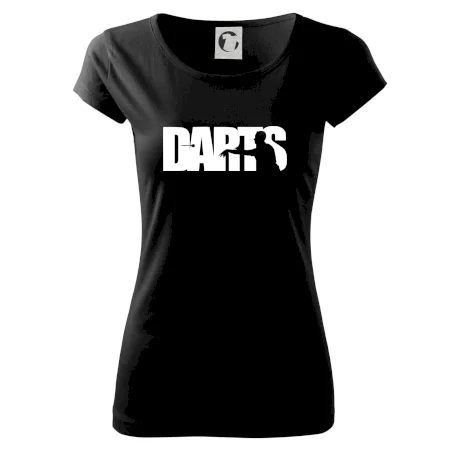 Darts - nápis so šípkarom