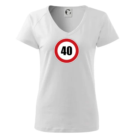 Dopravná značka - obmedzenie rýchlosti 40