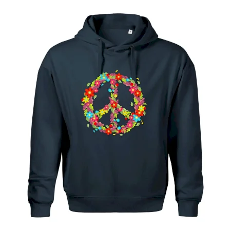 Peace symbol červené kvety