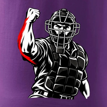 Baseballový rozhodčí signalizuje strike