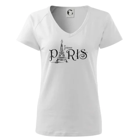 Paris nápis Eiffelovka rovný