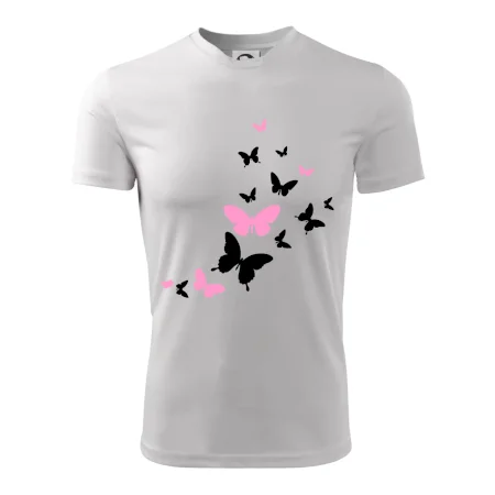 Motýle ružovo čierni