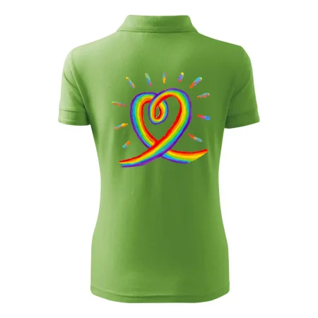 Srdce pride dúha kreslená