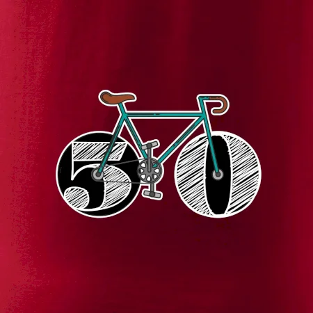 Narodeniny 50 rokov na bicykli