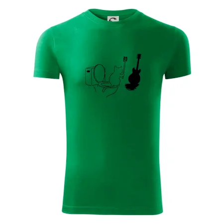 Mačka a gitara WC