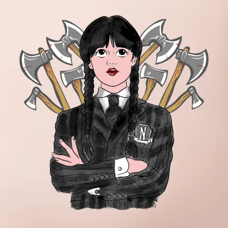 Sekery - holka v čiernom (Pecka design)