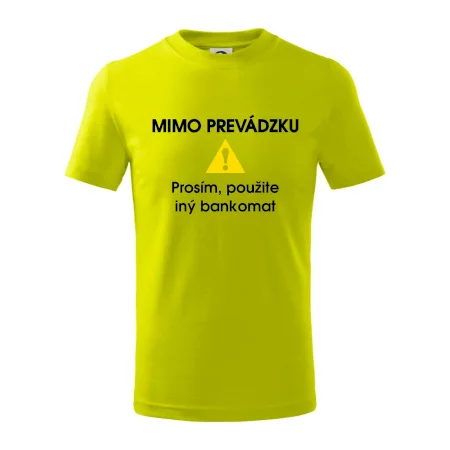 Mimo prevádzku prosím, použite iný bankomat