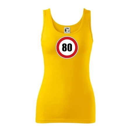 Dopravná značka - obmedzenie rýchlosti 80