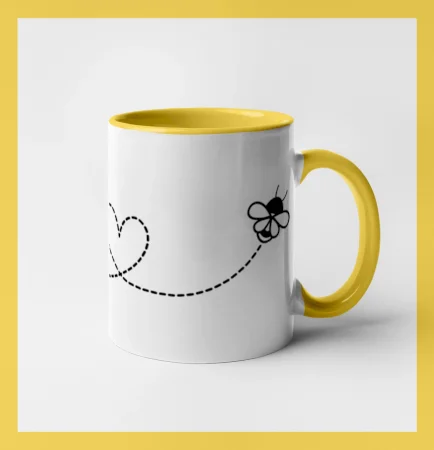 Dráha letu včely - srdce