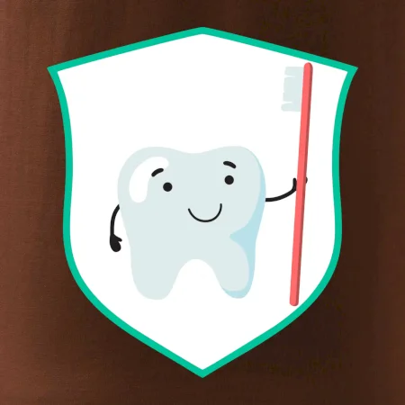 Zúbok na prsníku - zubná kefka