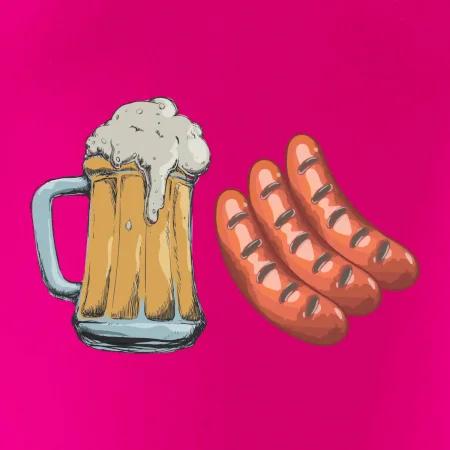 Pivo a klobása
