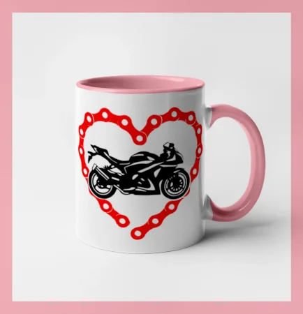 Moto srdce reťaz - cestná