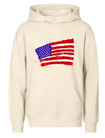 Americká vlajka ohnutá