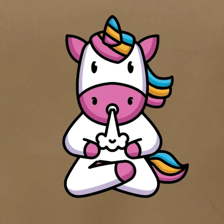 Yoga fučiaci jednorožec