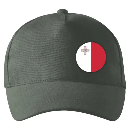 Vlajka Malta guľatá na prsník