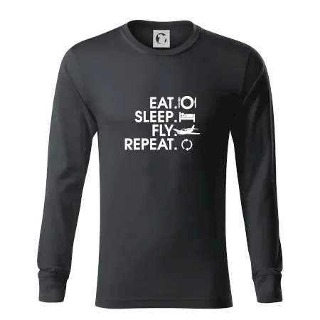 Eat sleep fly repeat