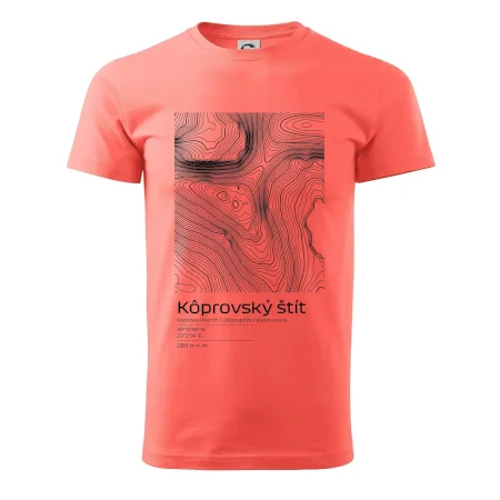 Kôprovský štít - vrstevnice v obdĺžniku