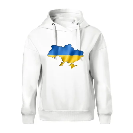 Ukrajina vlajka mapa
