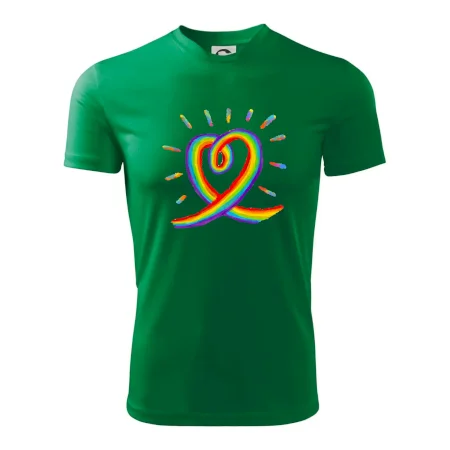 Srdce pride dúha kreslená