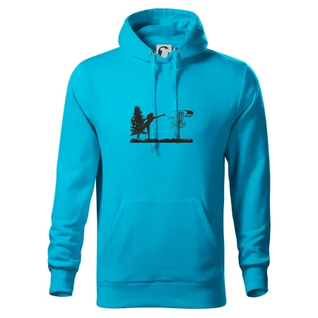 Disc golf - žena čierny obrázok