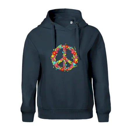 Peace symbol červené kvety