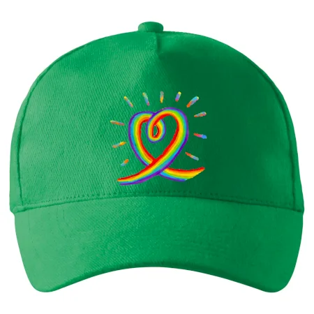 Srdce pride dúha kreslená
