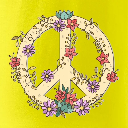 Peace symbol pieskový