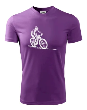MTB kreslený cyklista