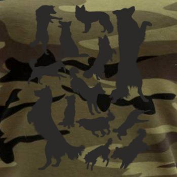 Border kólia siluety