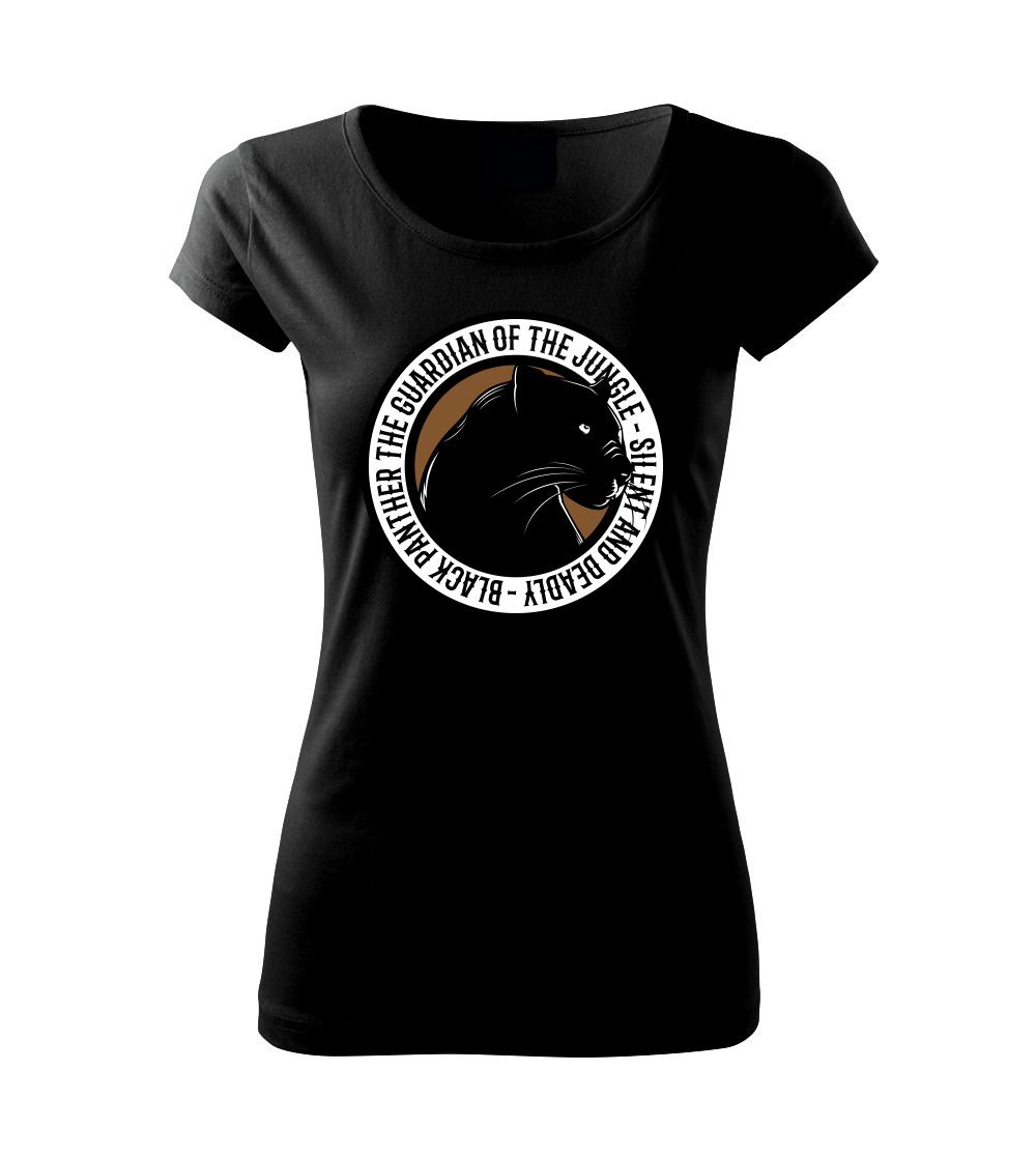 Tričká so zvieratami - Panther round - Dámske tričko Pure
