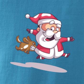 Santa so zahryznutým psom