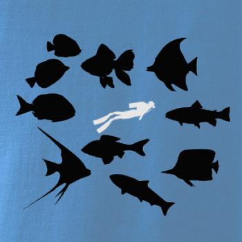 Potápač ryby štvorec Potápač ryby štvorec