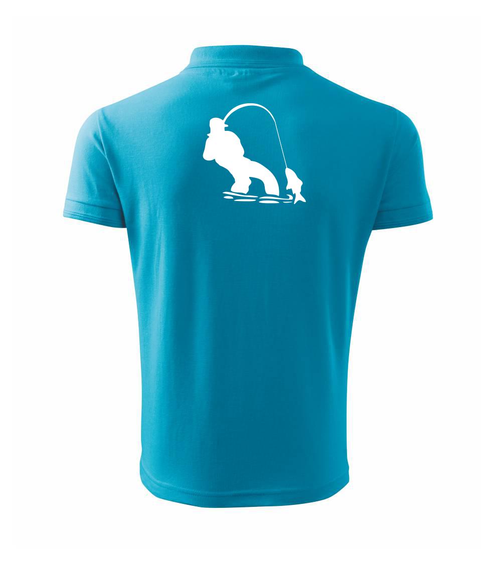 Rybár ťahajúce rybu Rybár ťahajúce rybu