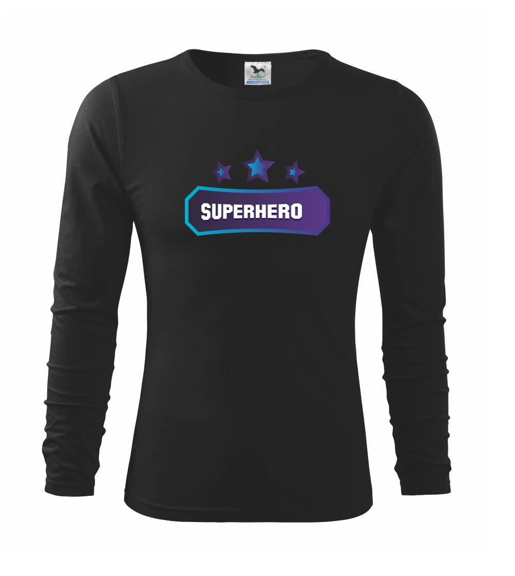 Rodinné tričká - Superboy  - nápis farebný - Tričko detské Long Sleeve