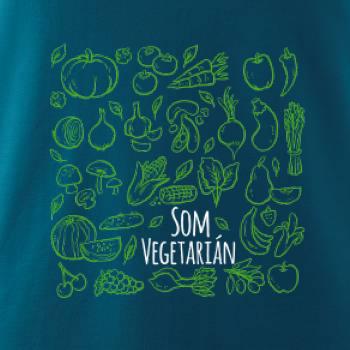 Som vegetarián - zelenina vo štvorci