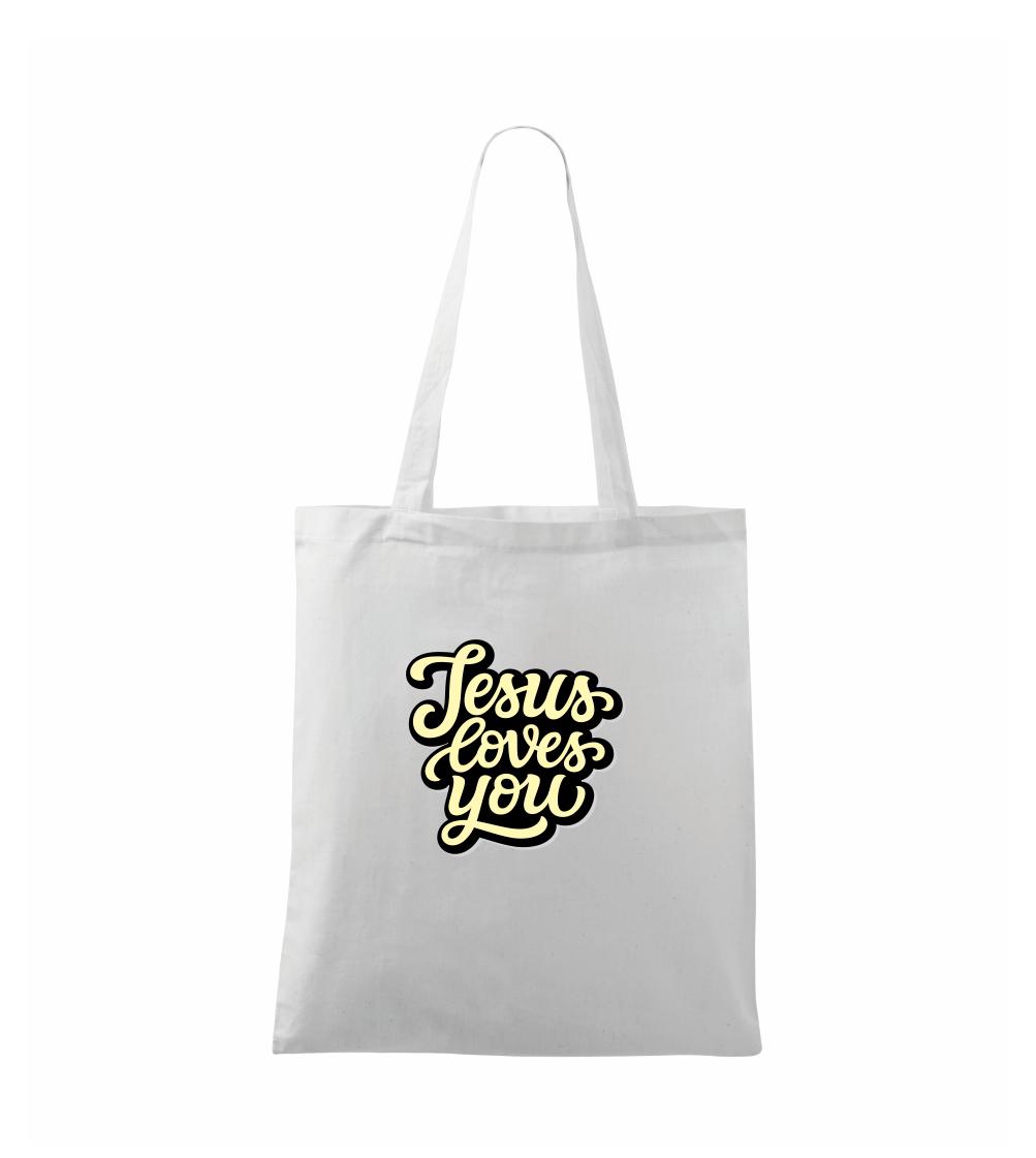 Jesus loves you - písané písmo