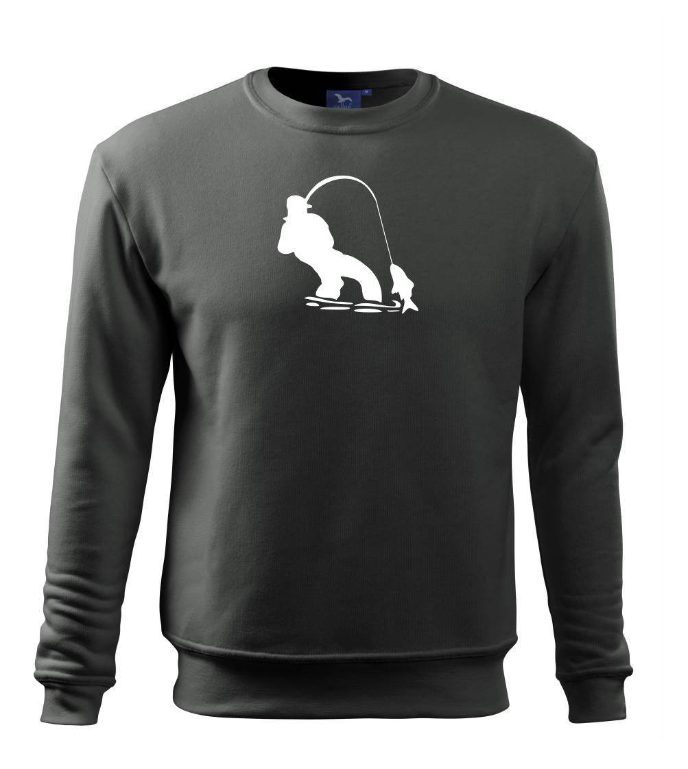 Rybár ťahajúce rybu Rybár ťahajúce rybu